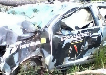 Policiais ficam feridos em grave acidente no Piauí